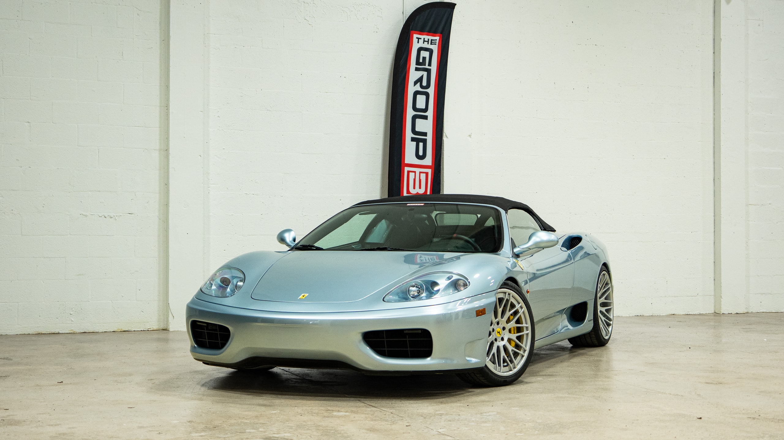 2001 Ferrari 360 SPIDER Grigio / Nero- Daytona Seats- Moton Coilovers- Brembo GT Brakes – Forged Wheels full