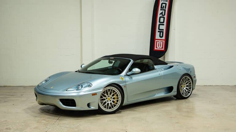 2001 Ferrari 360 SPIDER Grigio / Nero- Daytona Seats- Moton Coilovers- Brembo GT Brakes – Forged Wheels