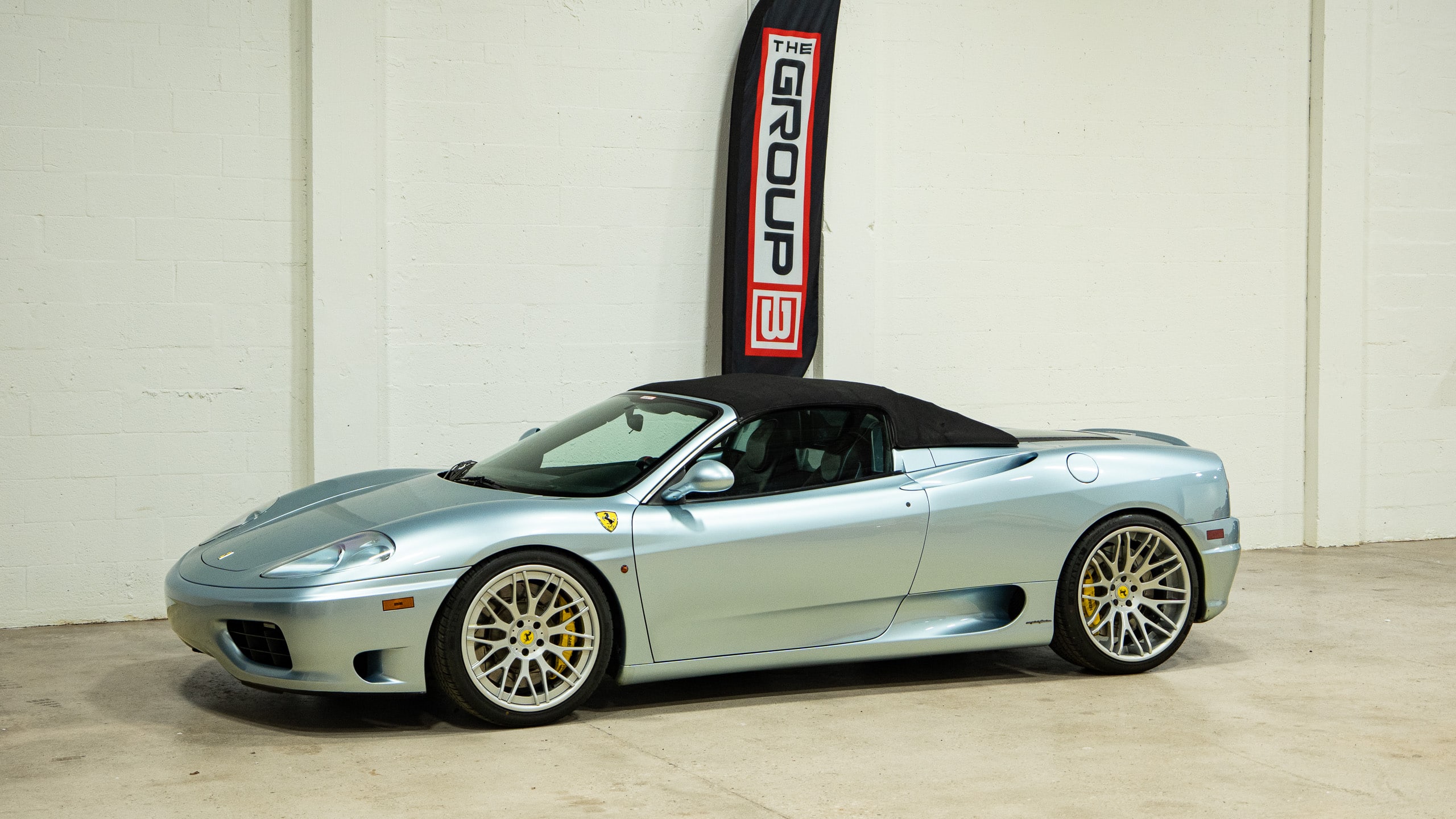 2001 Ferrari 360 SPIDER Grigio / Nero- Daytona Seats- Moton Coilovers- Brembo GT Brakes – Forged Wheels full