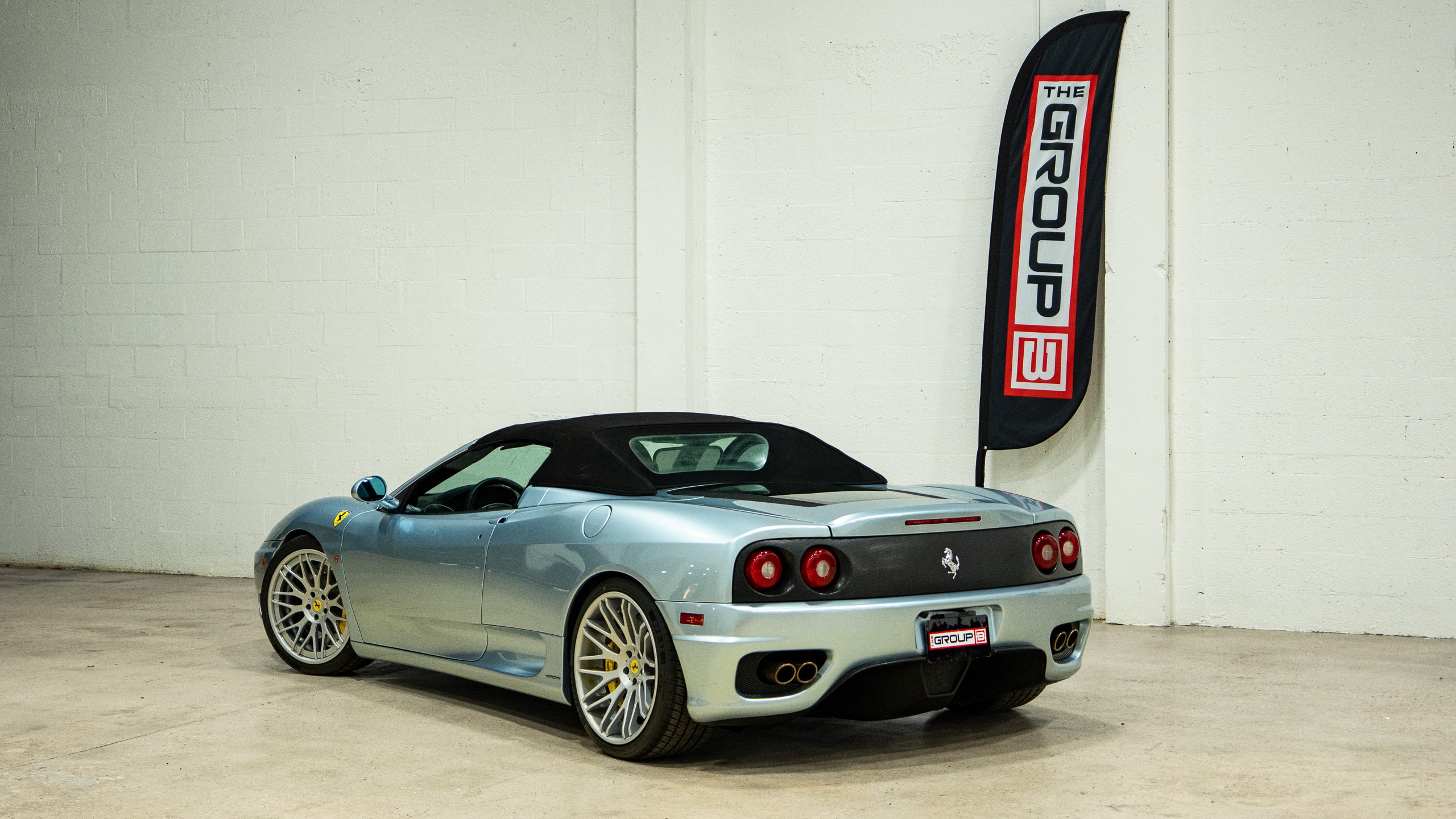 2001 Ferrari 360 SPIDER Grigio / Nero- Daytona Seats- Moton Coilovers- Brembo GT Brakes – Forged Wheels full