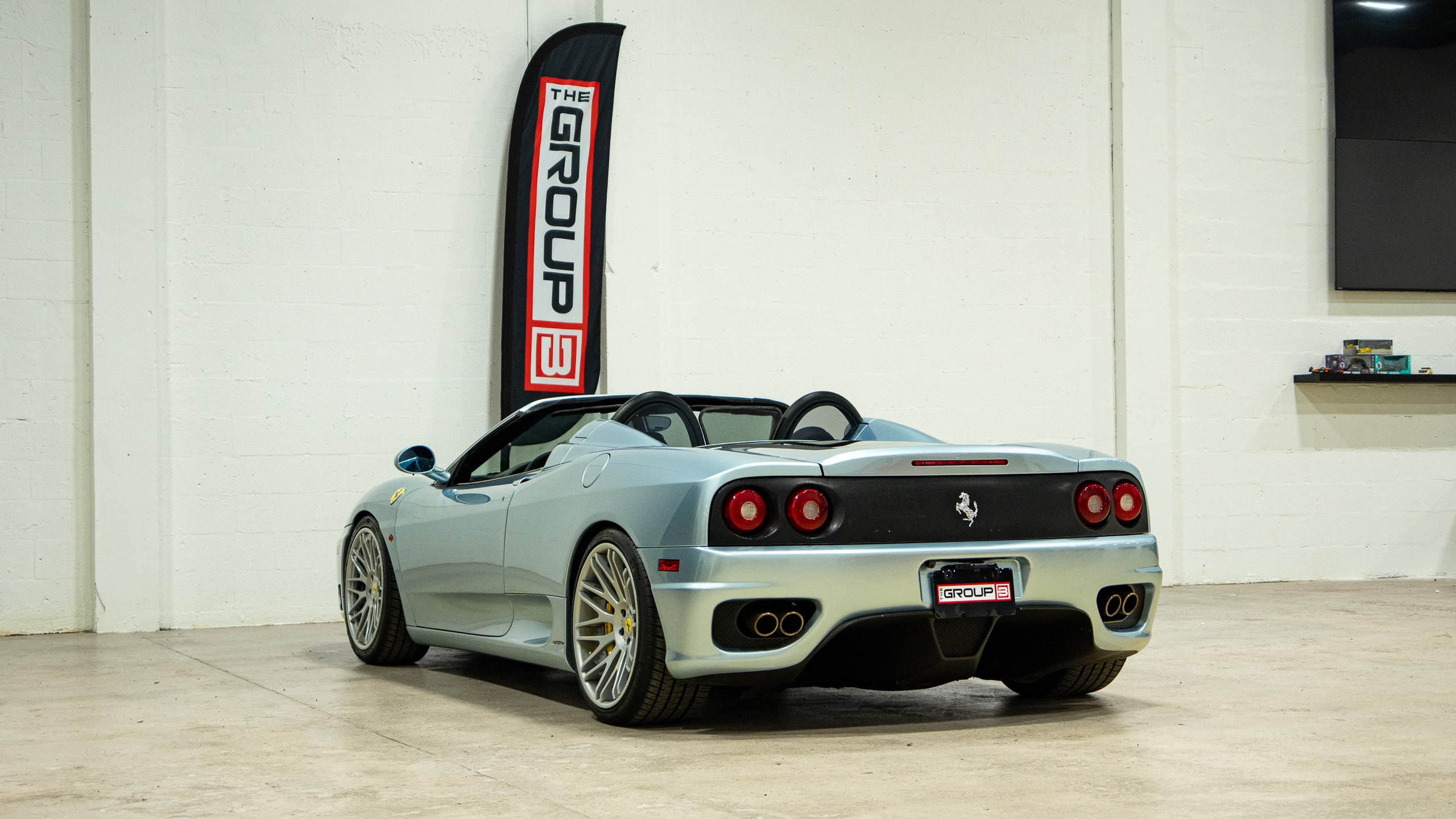2001 Ferrari 360 SPIDER Grigio / Nero- Daytona Seats- Moton Coilovers- Brembo GT Brakes – Forged Wheels full