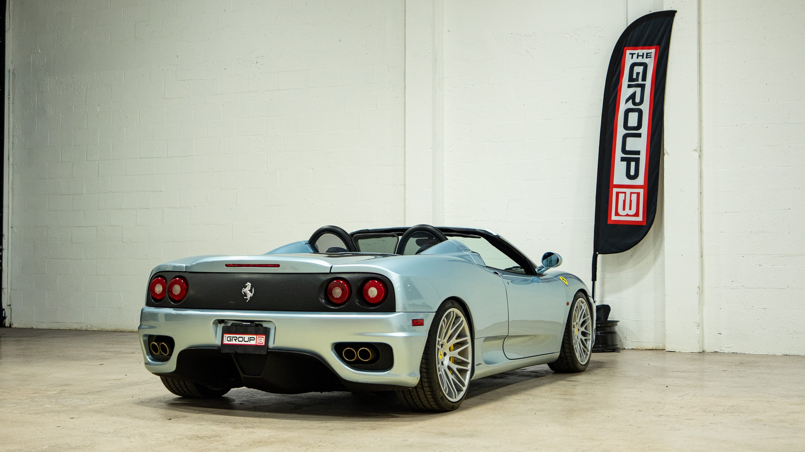 2001 Ferrari 360 SPIDER Grigio / Nero- Daytona Seats- Moton Coilovers- Brembo GT Brakes – Forged Wheels full