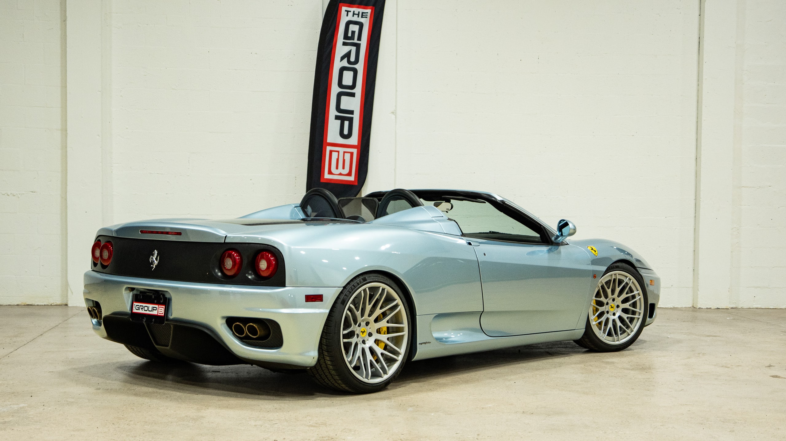 2001 Ferrari 360 SPIDER Grigio / Nero- Daytona Seats- Moton Coilovers- Brembo GT Brakes – Forged Wheels full