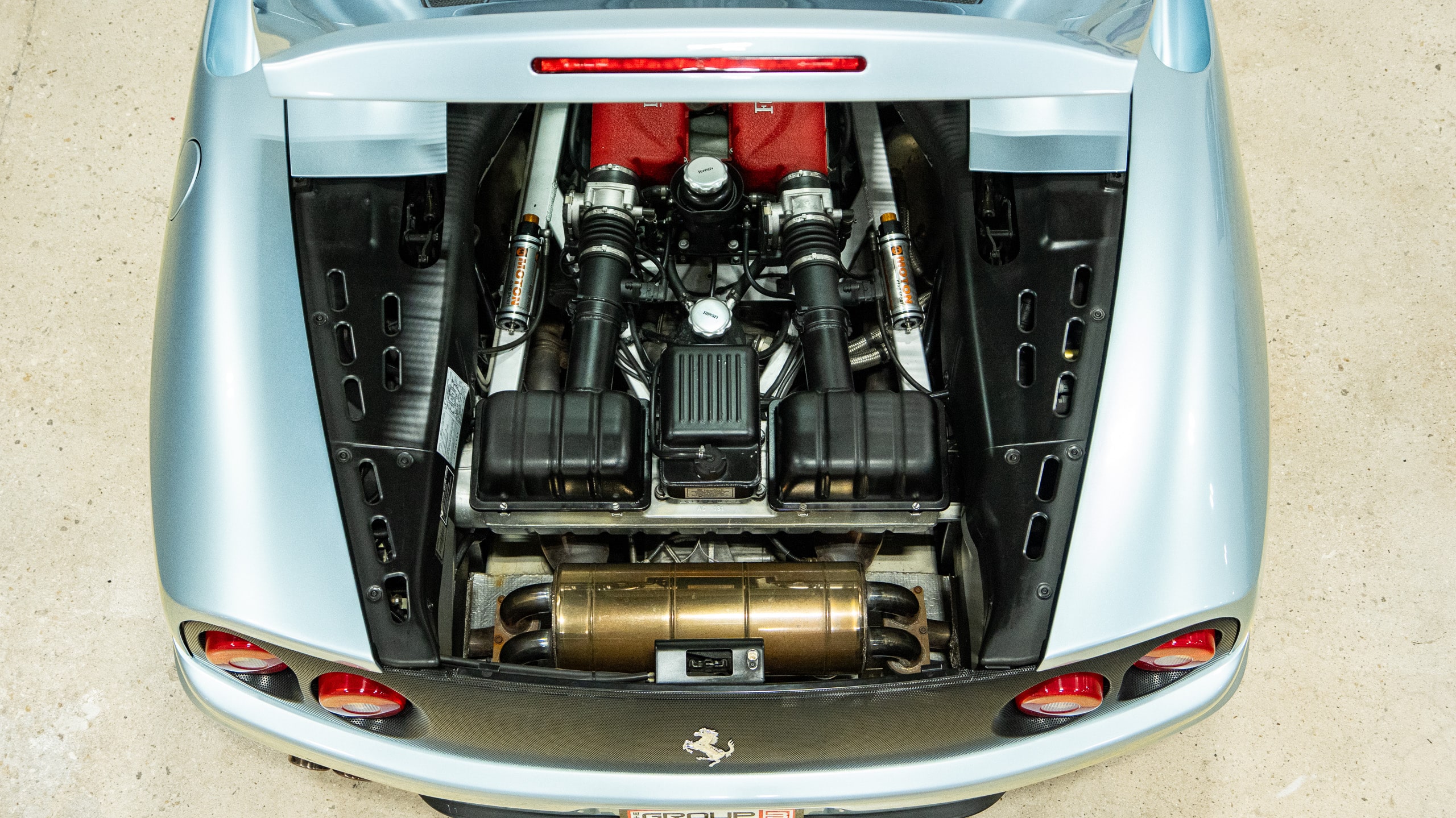 2001 Ferrari 360 SPIDER Grigio / Nero- Daytona Seats- Moton Coilovers- Brembo GT Brakes – Forged Wheels full