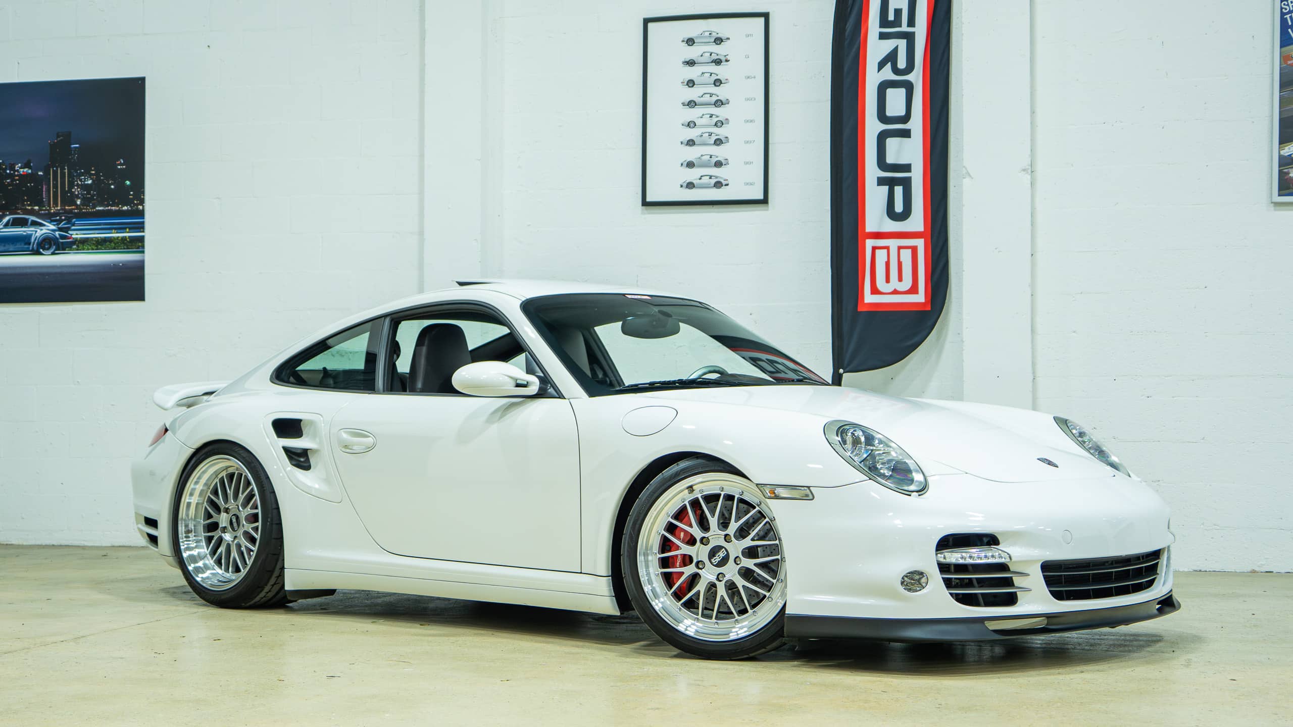 2008 Porsche 997.1 Turbo – 6 Speed Manual – 41k Miles – White/Cocoa Sport Seats – 750 Horsepower full