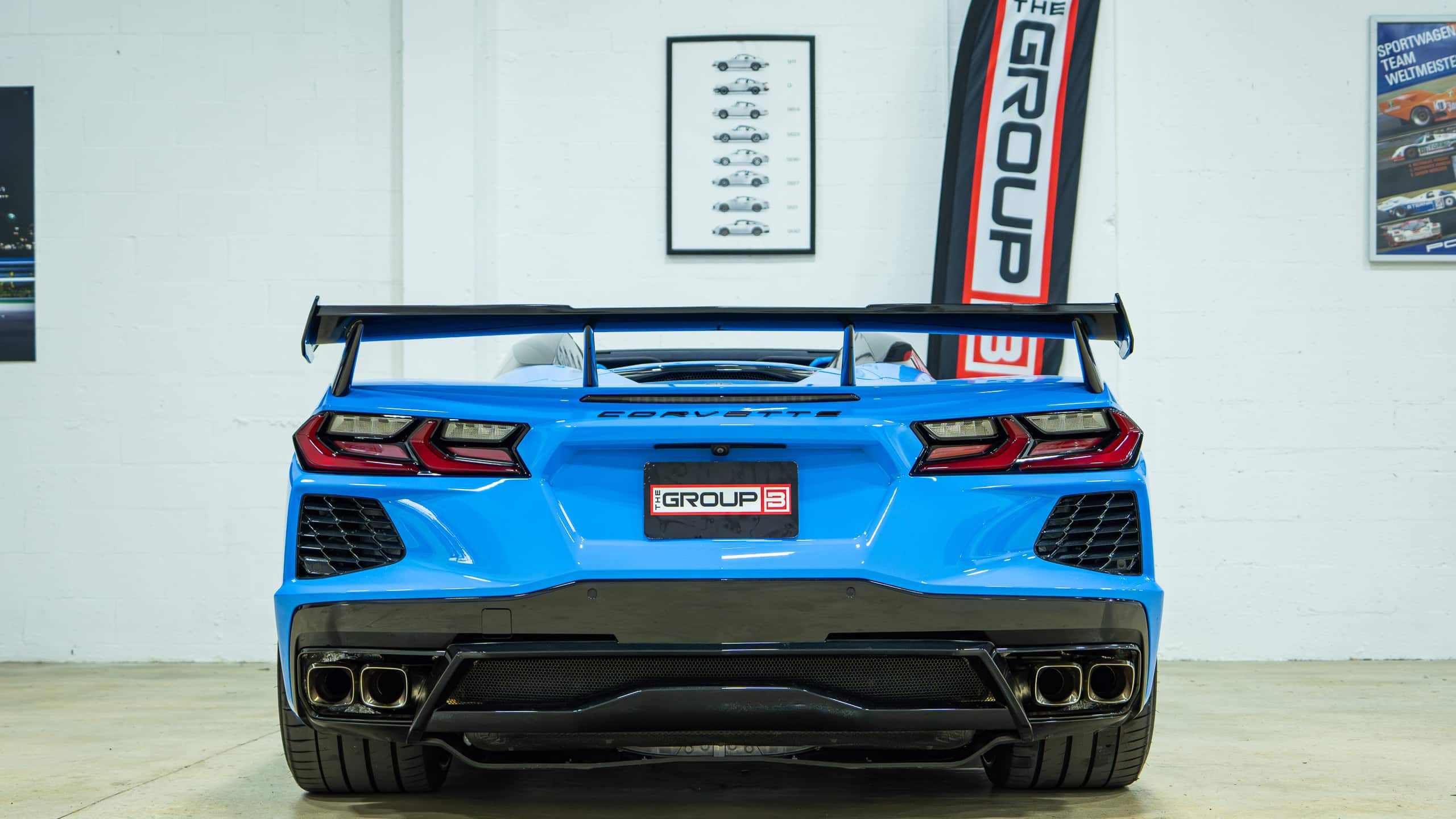 2023 Chevrolet Corvette STINGRAY Convertible 3LT Z51 -1 Owner – 8K Miles – Custom Forged Wheels – Aero upgrade – Rare Blue/Blue full