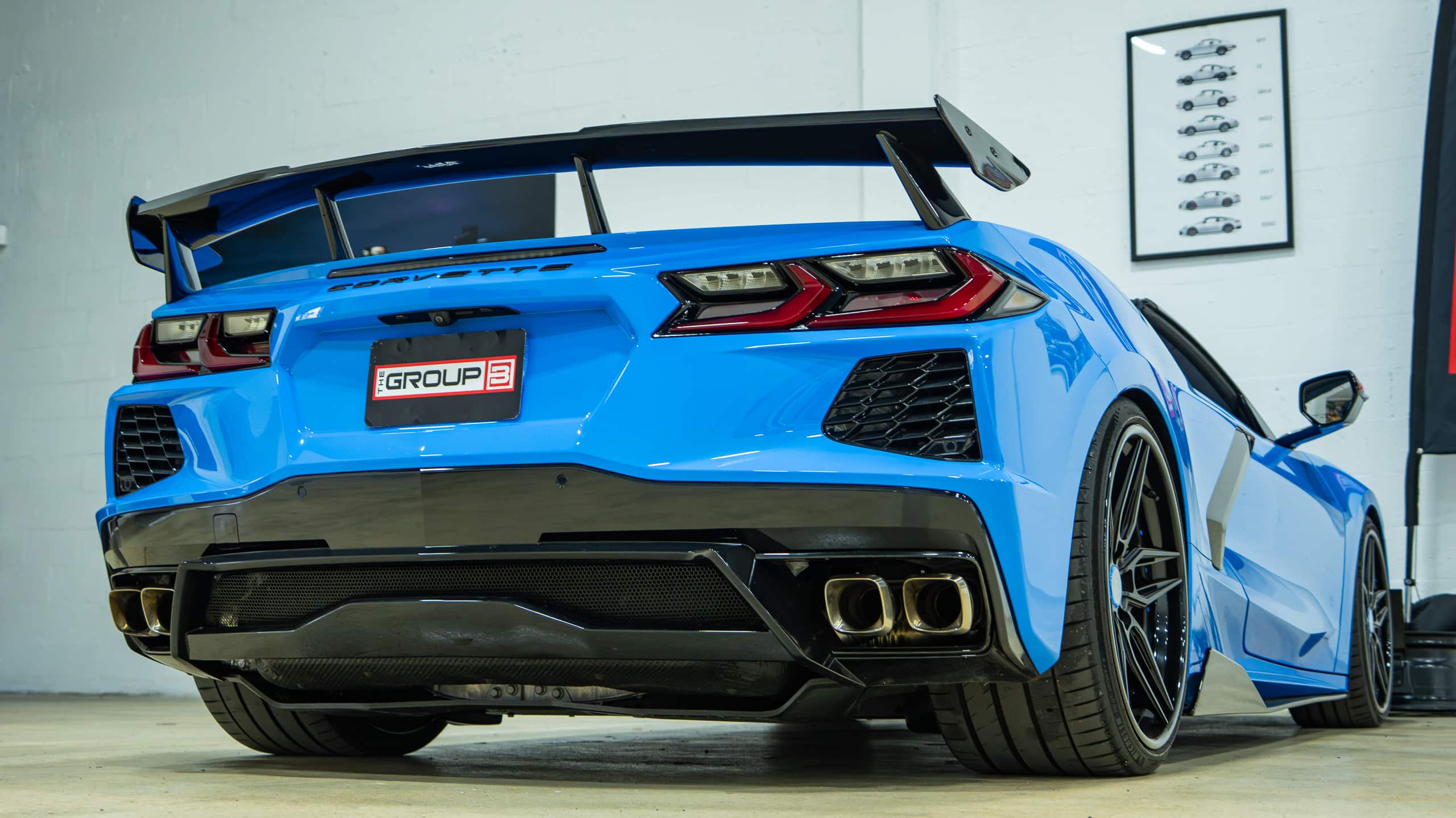 2023 Chevrolet Corvette STINGRAY Convertible 3LT Z51 -1 Owner – 8K Miles – Custom Forged Wheels – Aero upgrade – Rare Blue/Blue full
