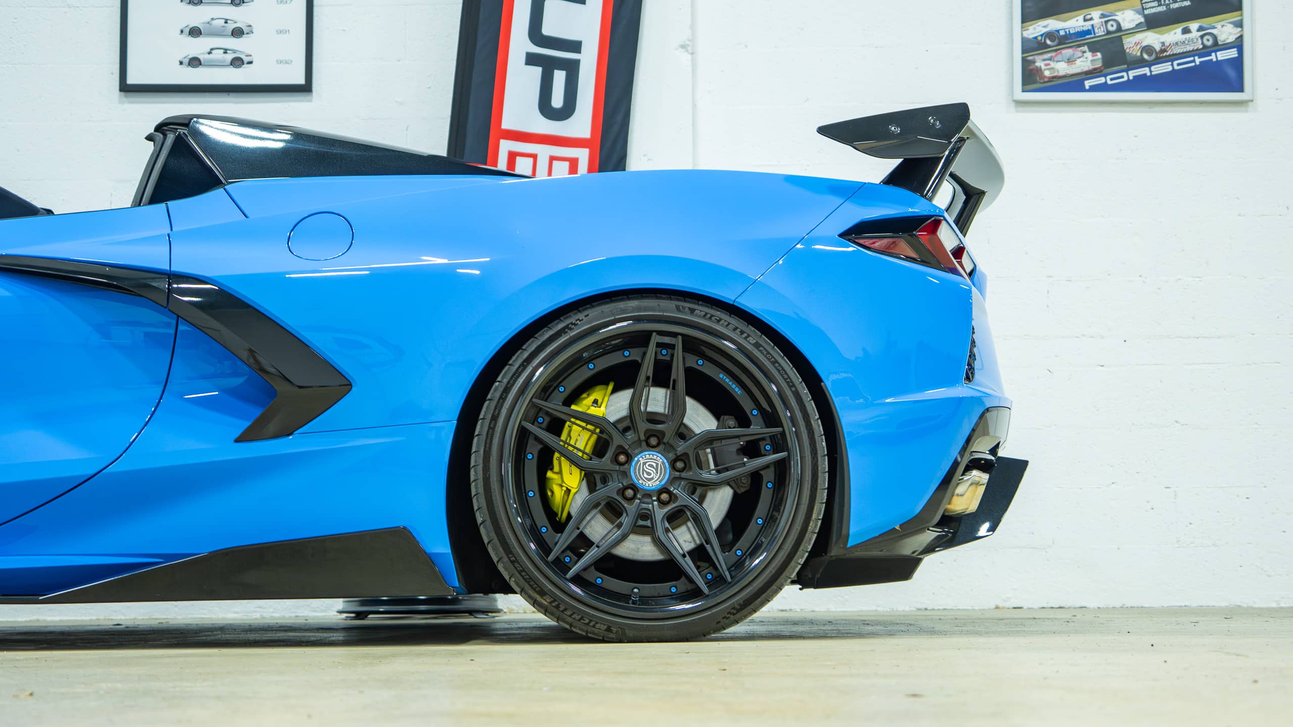 2023 Chevrolet Corvette STINGRAY Convertible 3LT Z51 -1 Owner – 8K Miles – Custom Forged Wheels – Aero upgrade – Rare Blue/Blue full