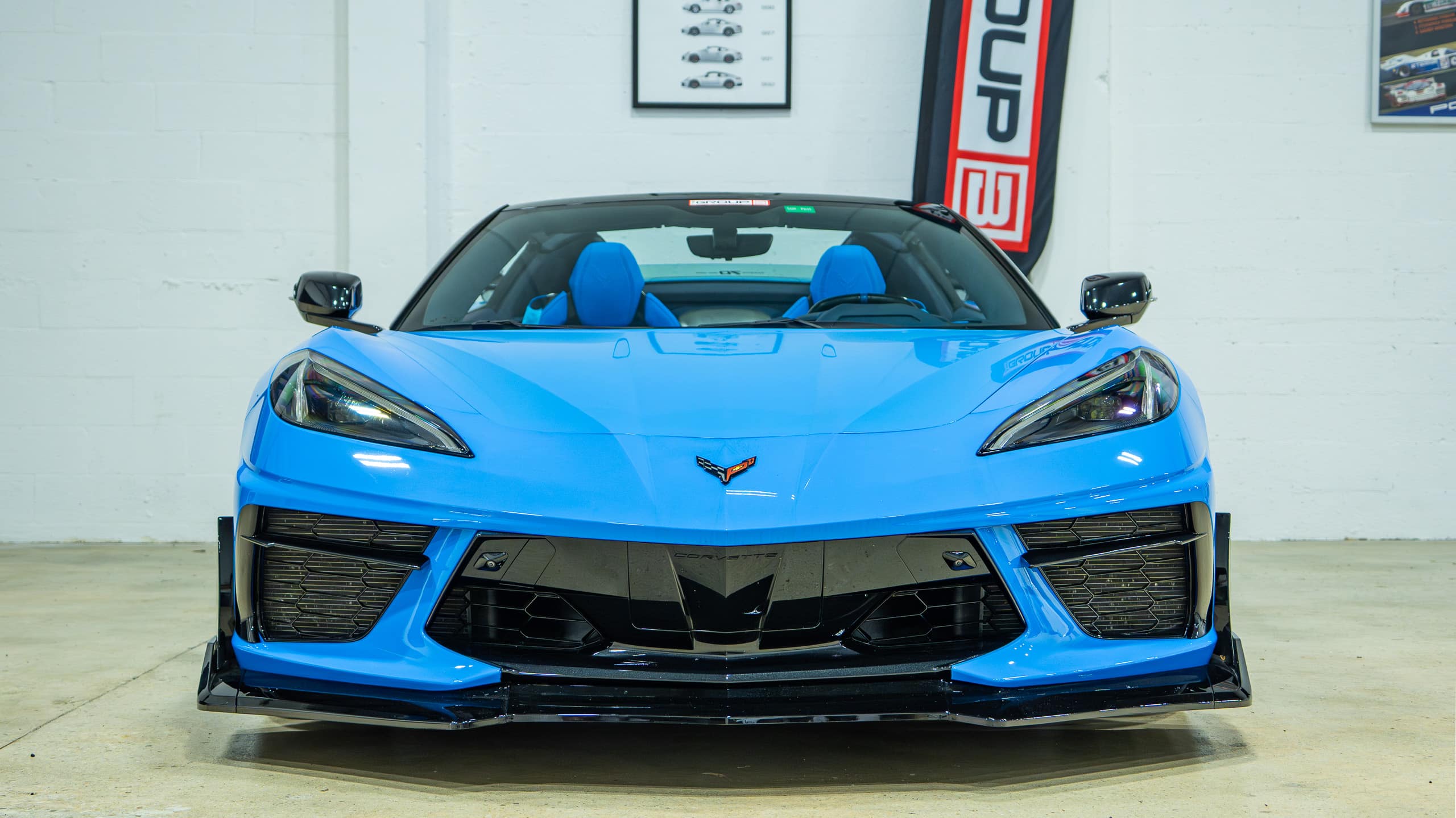 2023 Chevrolet Corvette STINGRAY Convertible 3LT Z51 -1 Owner – 8K Miles – Custom Forged Wheels – Aero upgrade – Rare Blue/Blue full
