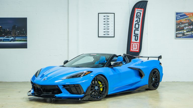 2023 Chevrolet Corvette STINGRAY Convertible 3LT Z51 -1 Owner – 8K Miles – Custom Forged Wheels – Aero upgrade – Rare Blue/Blue