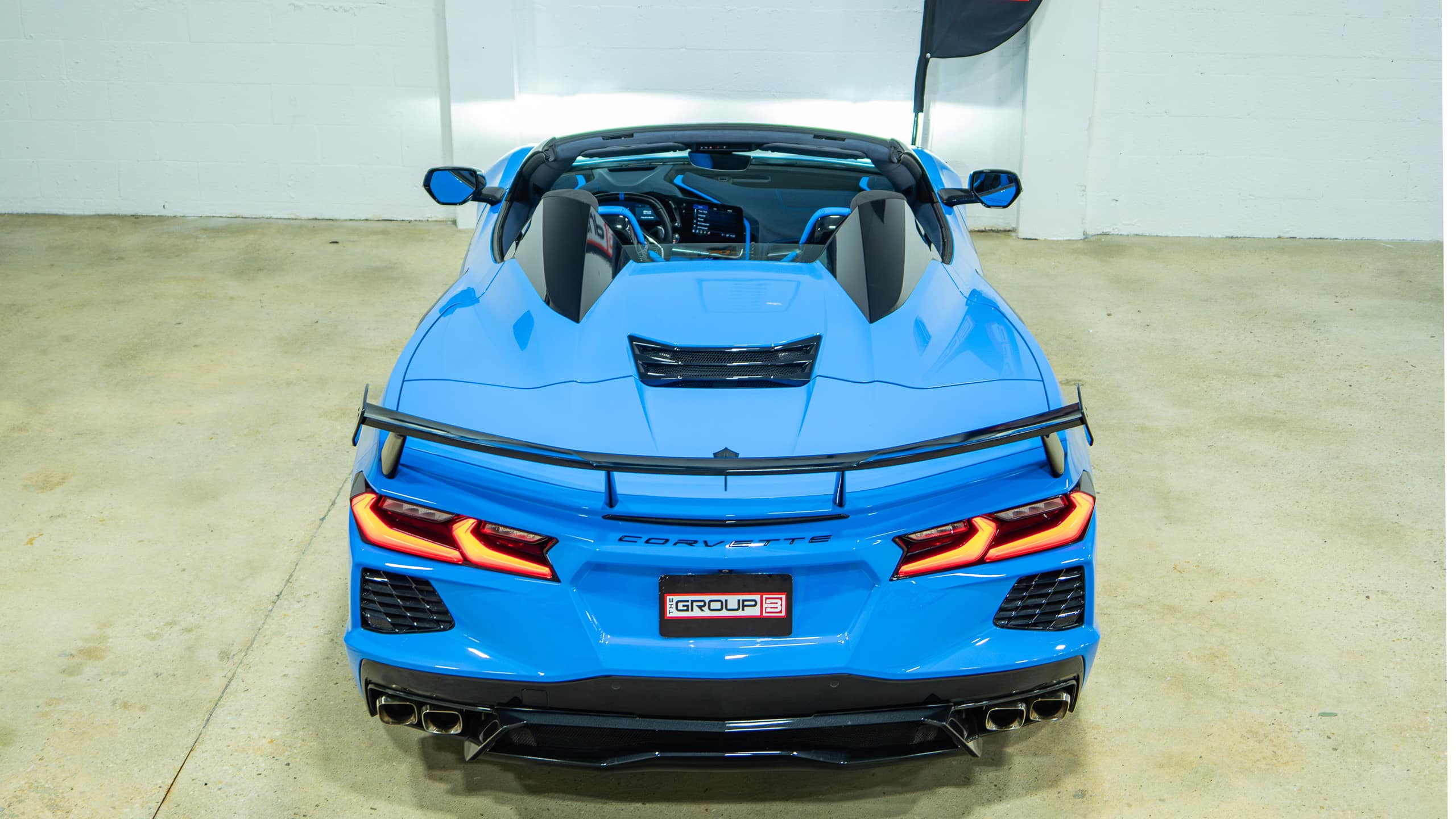 2023 Chevrolet Corvette STINGRAY Convertible 3LT Z51 -1 Owner – 8K Miles – Custom Forged Wheels – Aero upgrade – Rare Blue/Blue full