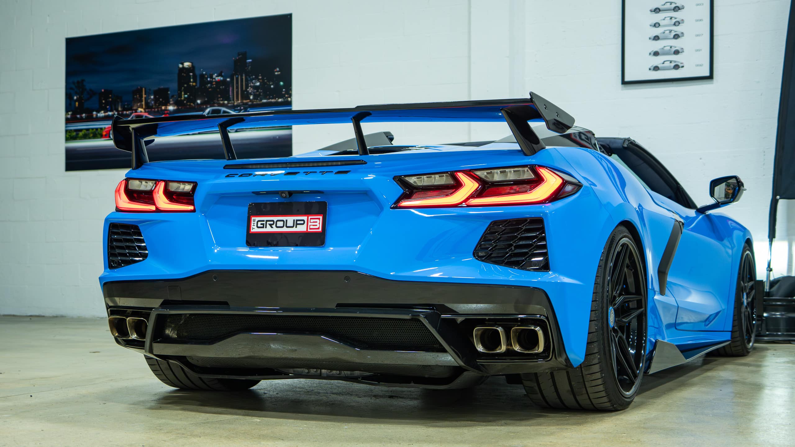 2023 Chevrolet Corvette STINGRAY Convertible 3LT Z51 -1 Owner – 8K Miles – Custom Forged Wheels – Aero upgrade – Rare Blue/Blue full