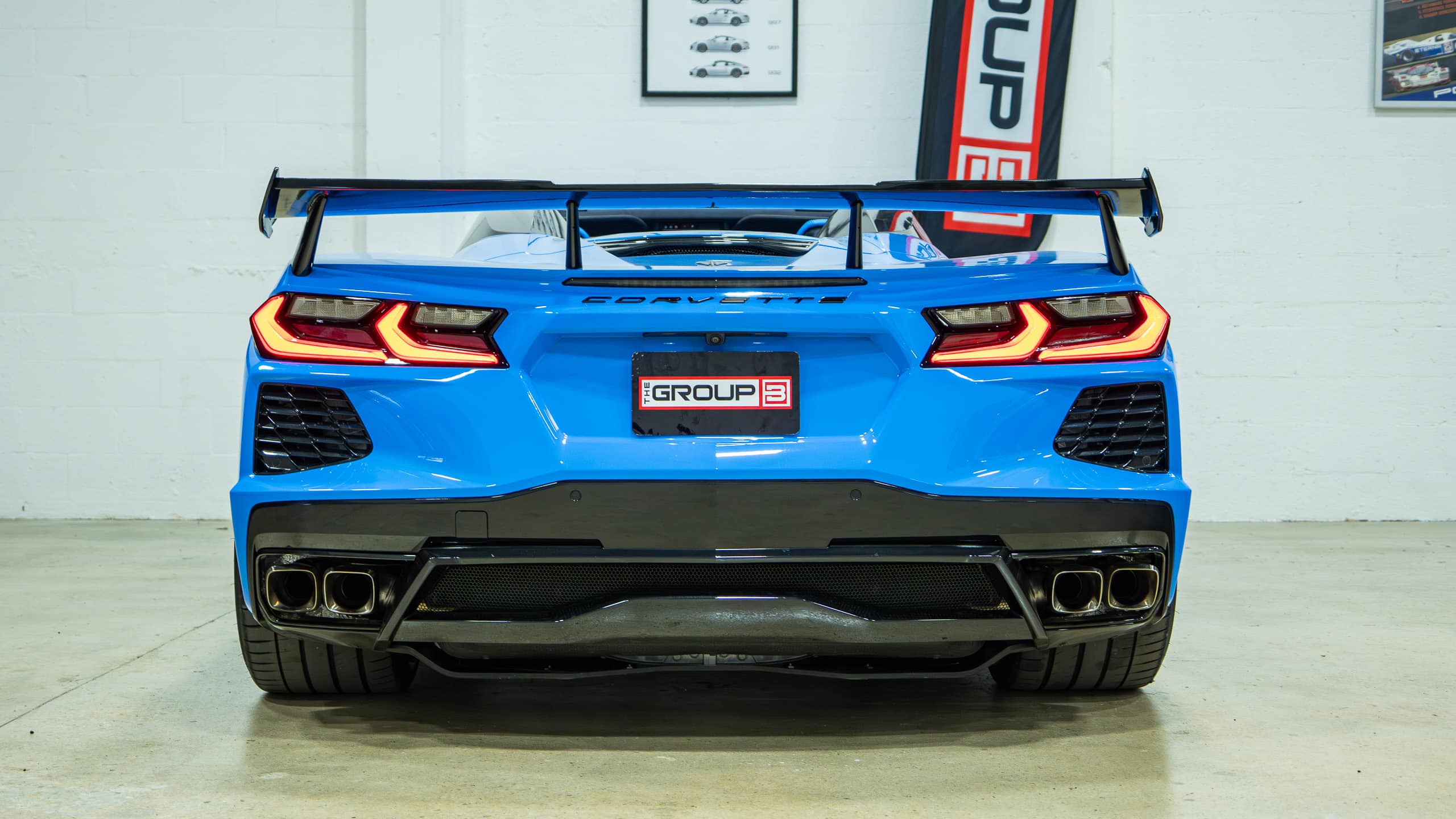 2023 Chevrolet Corvette STINGRAY Convertible 3LT Z51 -1 Owner – 8K Miles – Custom Forged Wheels – Aero upgrade – Rare Blue/Blue full