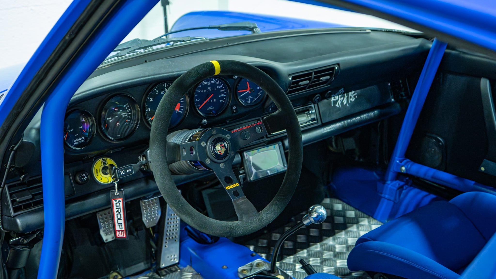 1989 Porsche 911 RWB – Backdate – 3.2L – G50 – Sunroof Delete – Smooth Fender Only 56k Miles – Bahama Blue – Custom Headers/Exhaust full