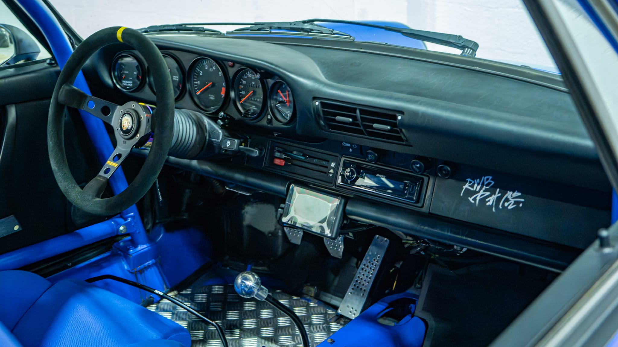 1989 Porsche 911 RWB – Backdate – 3.2L – G50 – Sunroof Delete – Smooth Fender Only 56k Miles – Bahama Blue – Custom Headers/Exhaust full