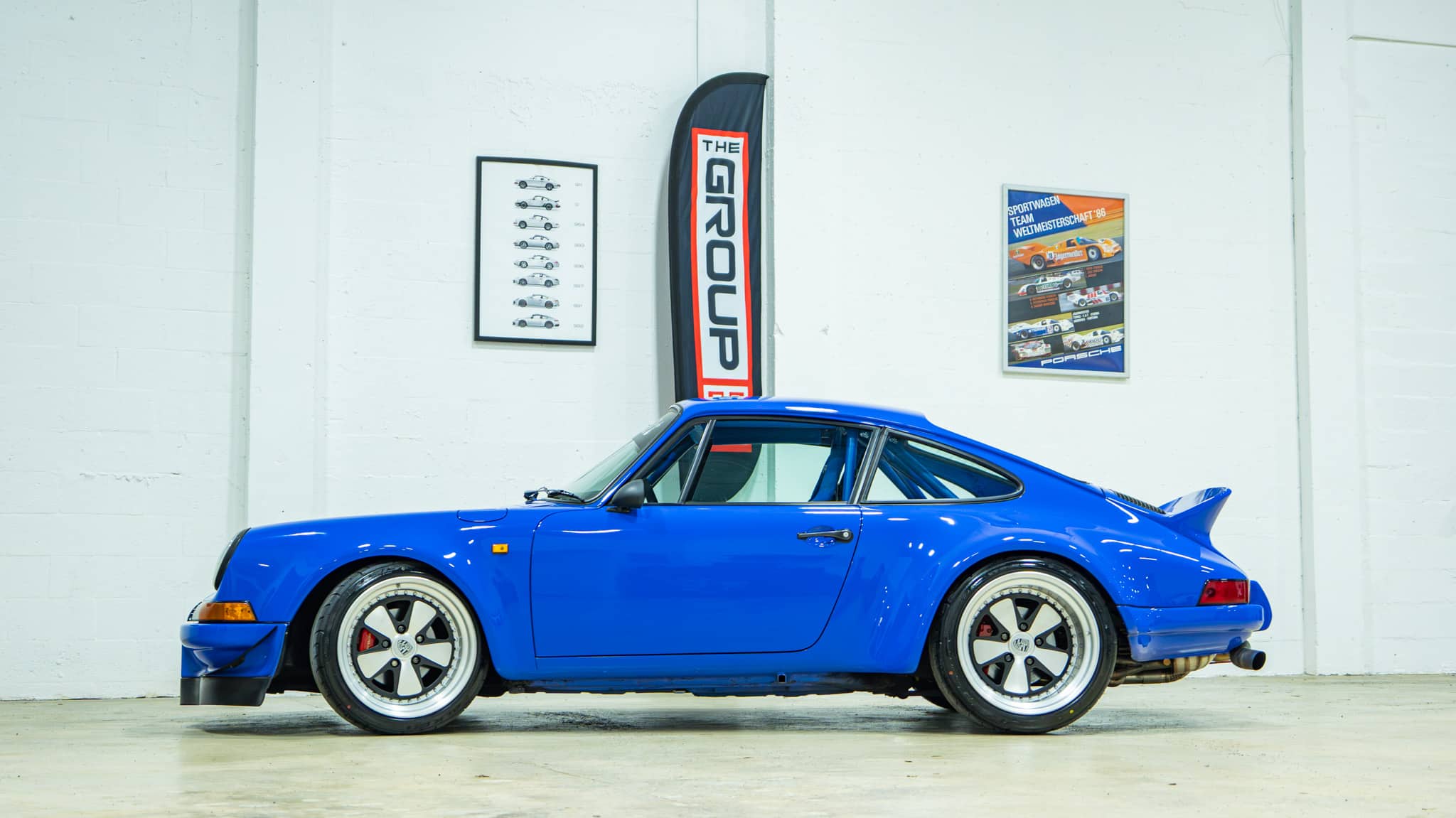 1989 Porsche 911 RWB – Backdate – 3.2L – G50 – Sunroof Delete – Smooth Fender Only 56k Miles – Bahama Blue – Custom Headers/Exhaust full