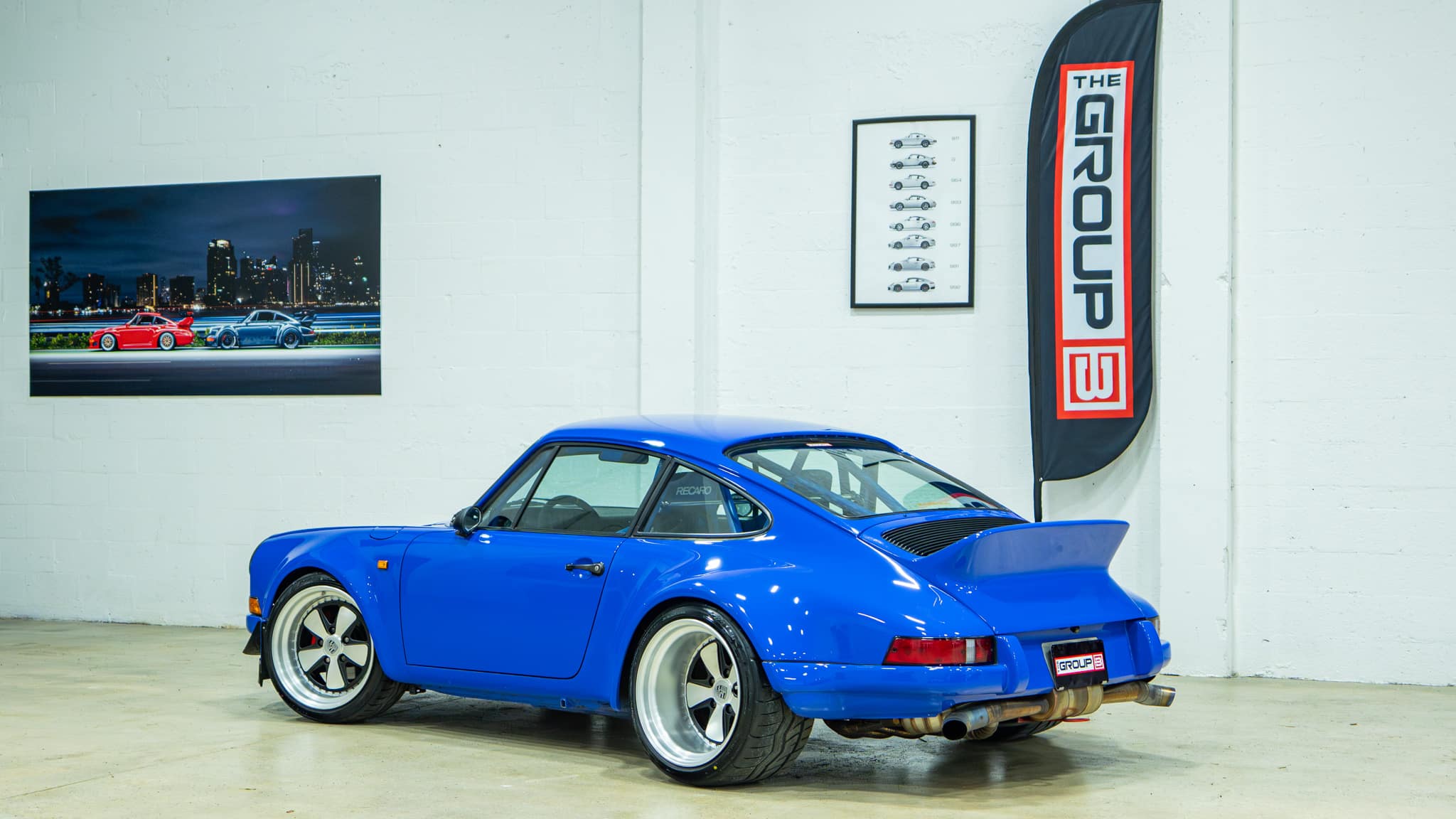 1989 Porsche 911 RWB – Backdate – 3.2L – G50 – Sunroof Delete – Smooth Fender Only 56k Miles – Bahama Blue – Custom Headers/Exhaust full
