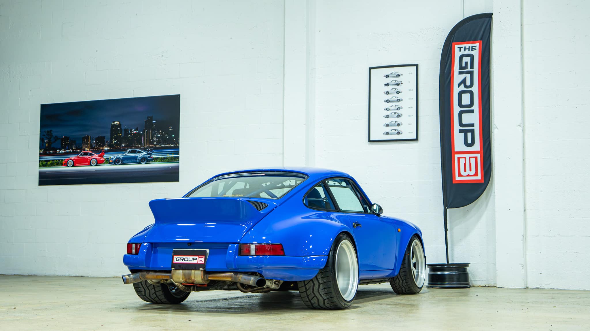 1989 Porsche 911 RWB – Backdate – 3.2L – G50 – Sunroof Delete – Smooth Fender Only 56k Miles – Bahama Blue – Custom Headers/Exhaust full