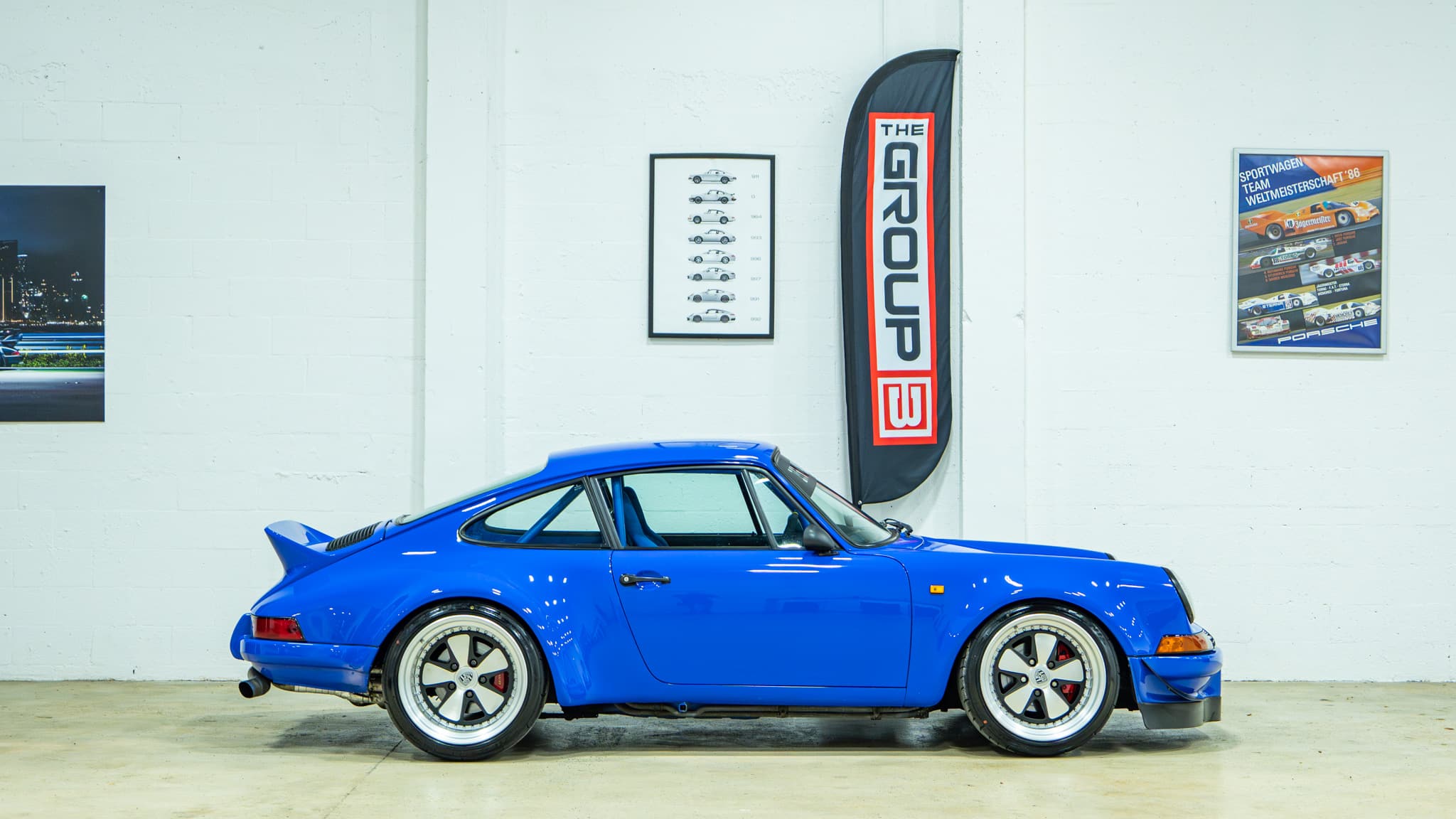 1989 Porsche 911 RWB – Backdate – 3.2L – G50 – Sunroof Delete – Smooth Fender Only 56k Miles – Bahama Blue – Custom Headers/Exhaust full