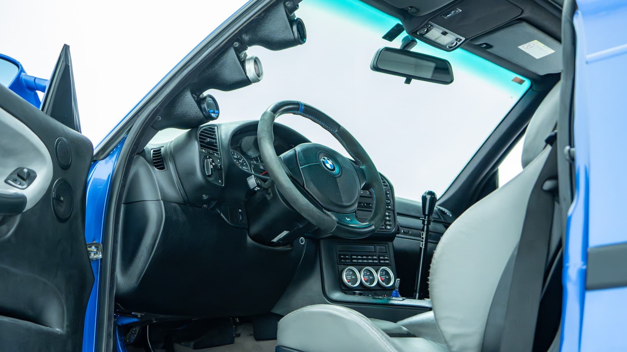 1999 BMW M3 E36 Big Turbo Built Motor -800 Horsepower – 81k Miles – Og Paint- Rare Estoril blue /Mulberry full