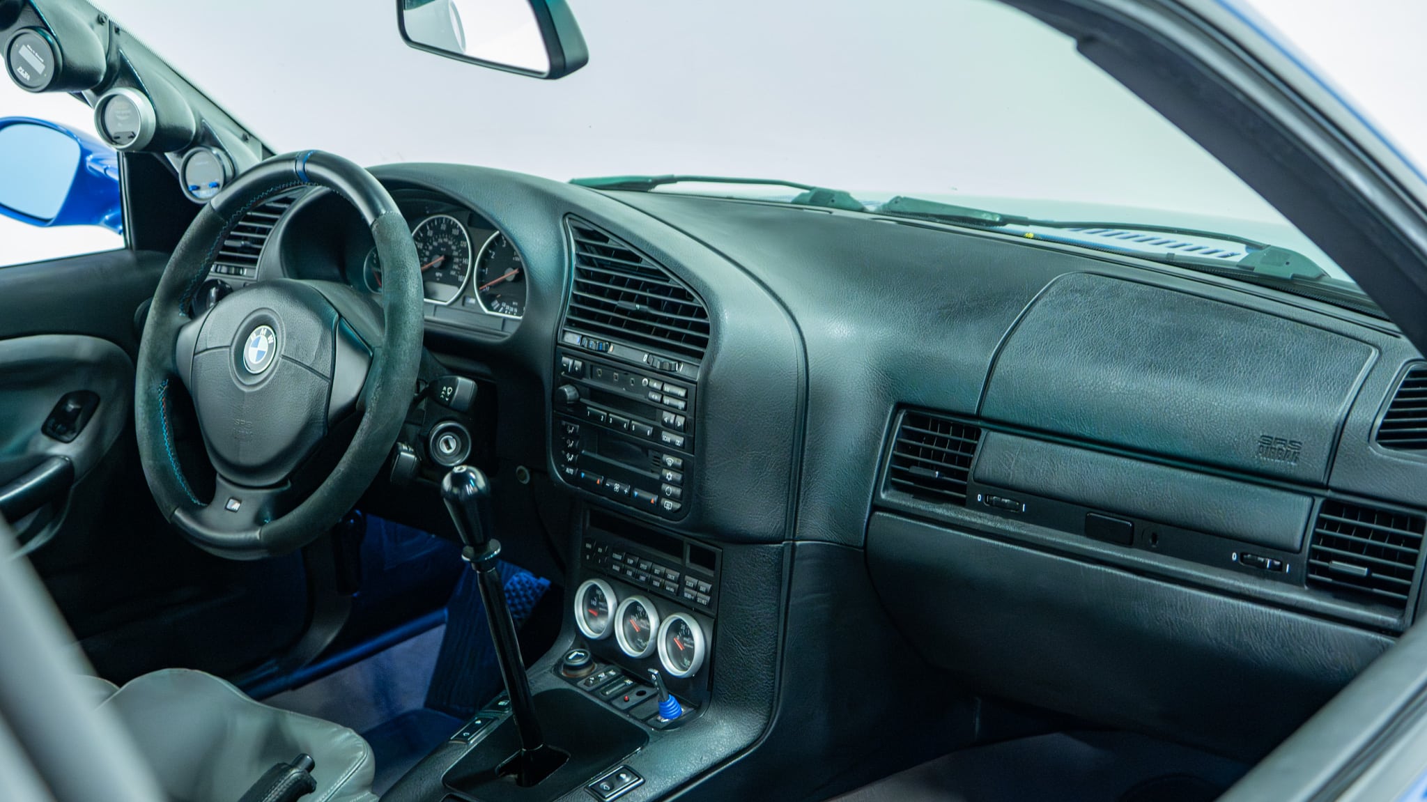 1999 BMW M3 E36 Big Turbo Built Motor -800 Horsepower – 81k Miles – Og Paint- Rare Estoril blue /Mulberry full
