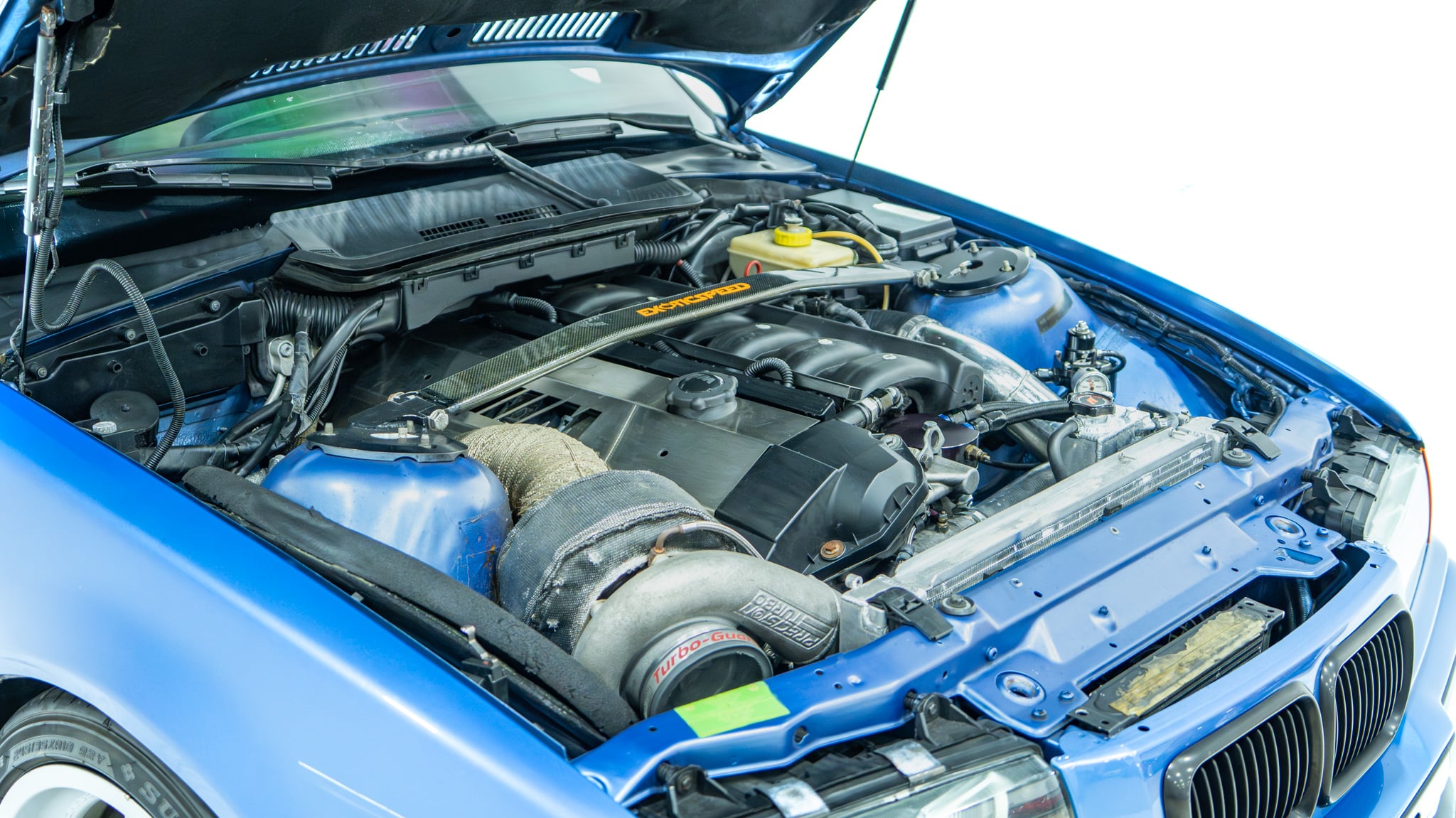 1999 BMW M3 E36 Big Turbo Built Motor -800 Horsepower – 81k Miles – Og Paint- Rare Estoril blue /Mulberry full