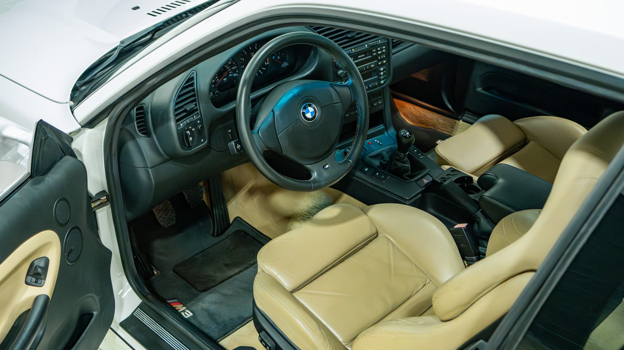 1999 BMW E36 M3 Only 24k Miles – Slicktop – Mint Condition Alpine White – Original Paint full