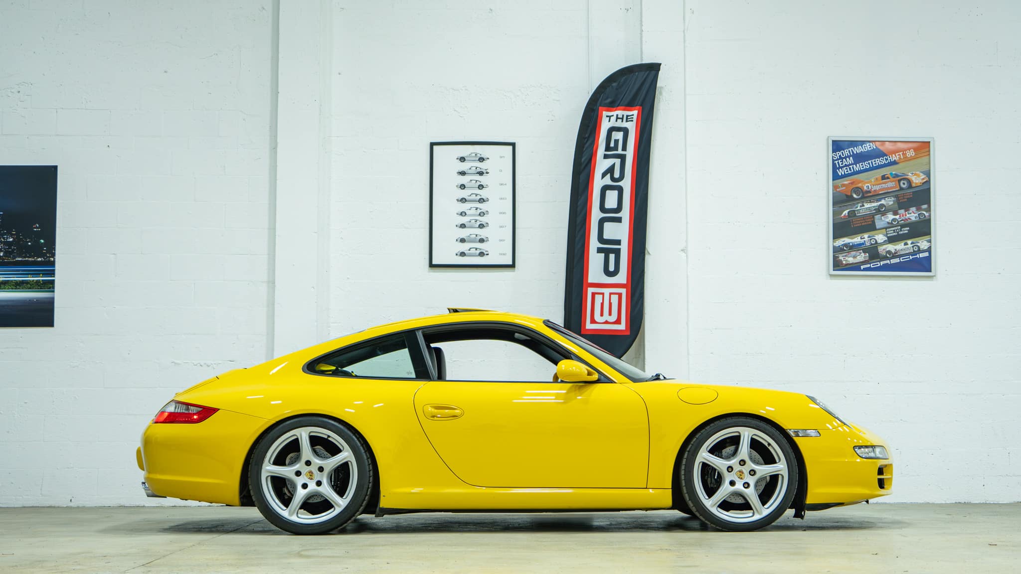 2005 Porsche 911 Carrera 997.1 Speed Yellow 105k Miles – 6 Speed Manual – Techart Exhaust – Yellow Belts full