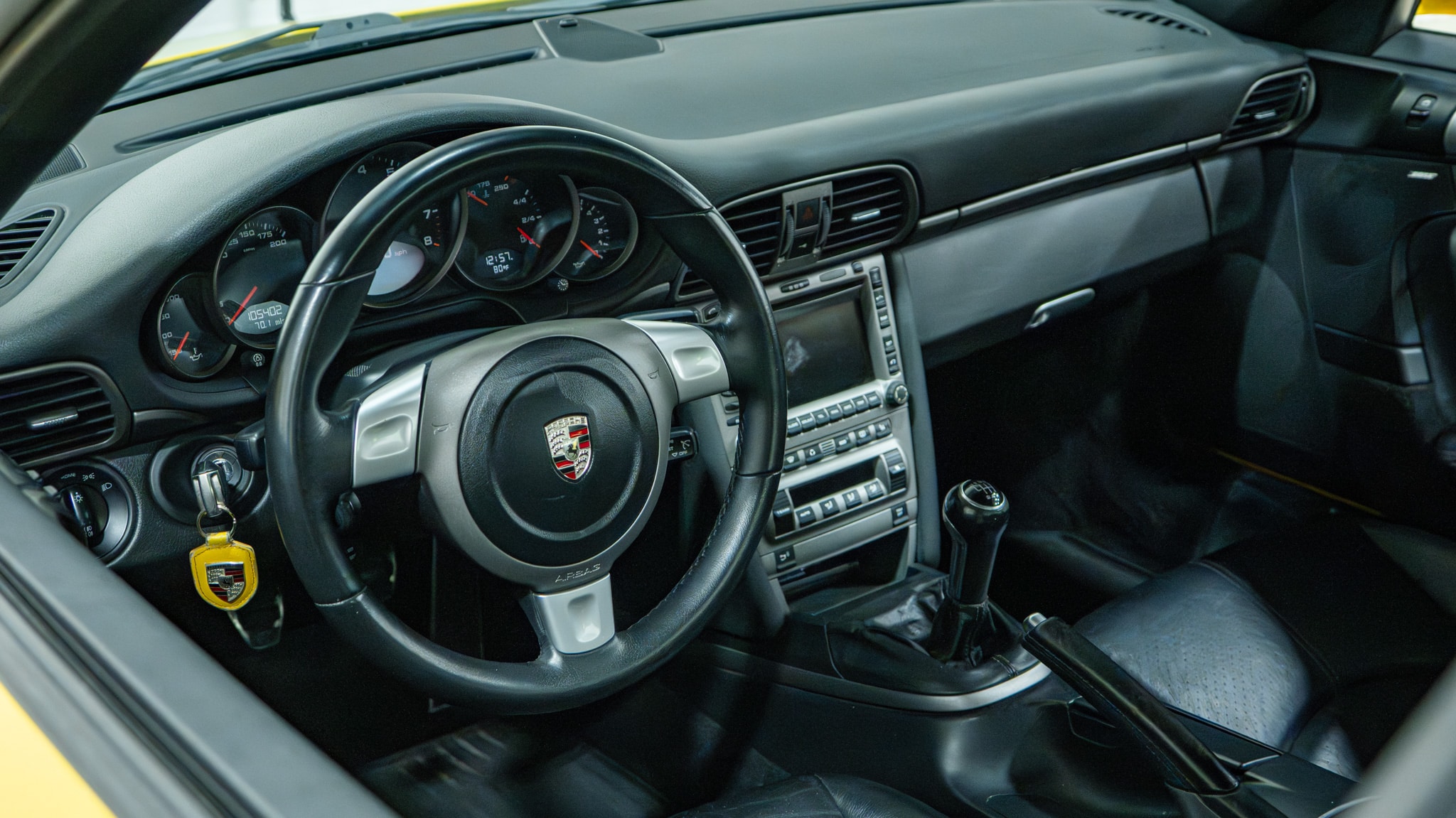 2005 Porsche 911 Carrera 997.1 Speed Yellow 105k Miles – 6 Speed Manual – Techart Exhaust – Yellow Belts full