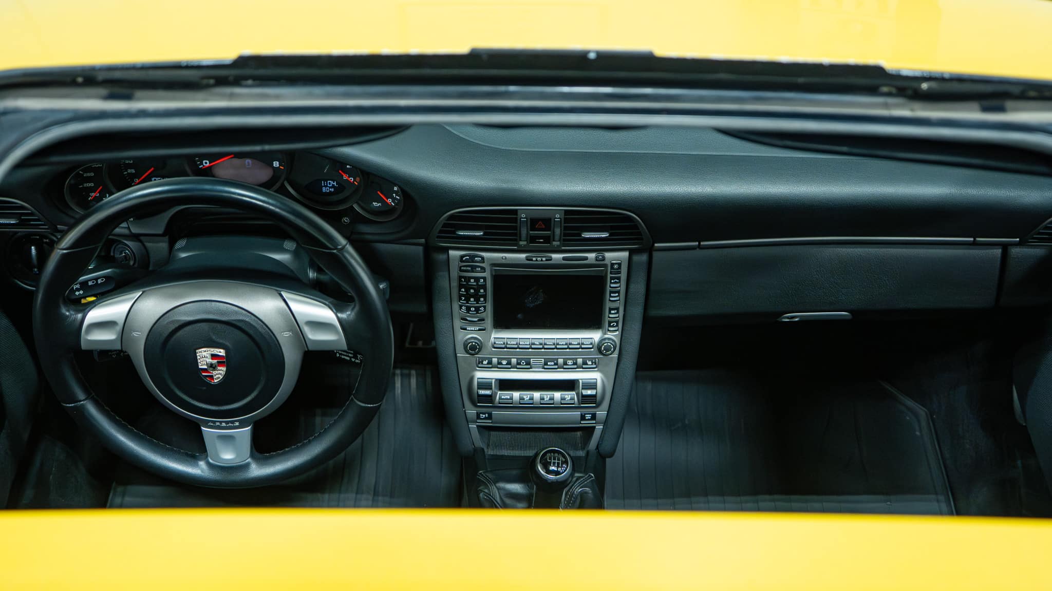 2005 Porsche 911 Carrera 997.1 Speed Yellow 105k Miles – 6 Speed Manual – Techart Exhaust – Yellow Belts full