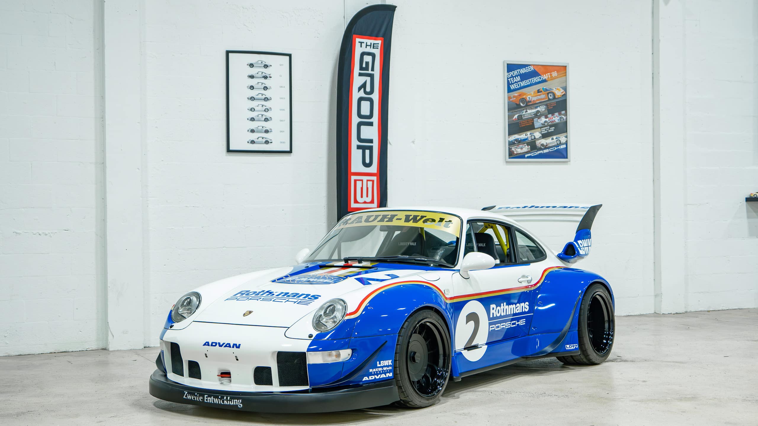 1995 Porsche 911 – 993 Carrera – Sunroof Delete – Only 16k Miles -1 of 2 RWB x Liberty Walk Collabs full