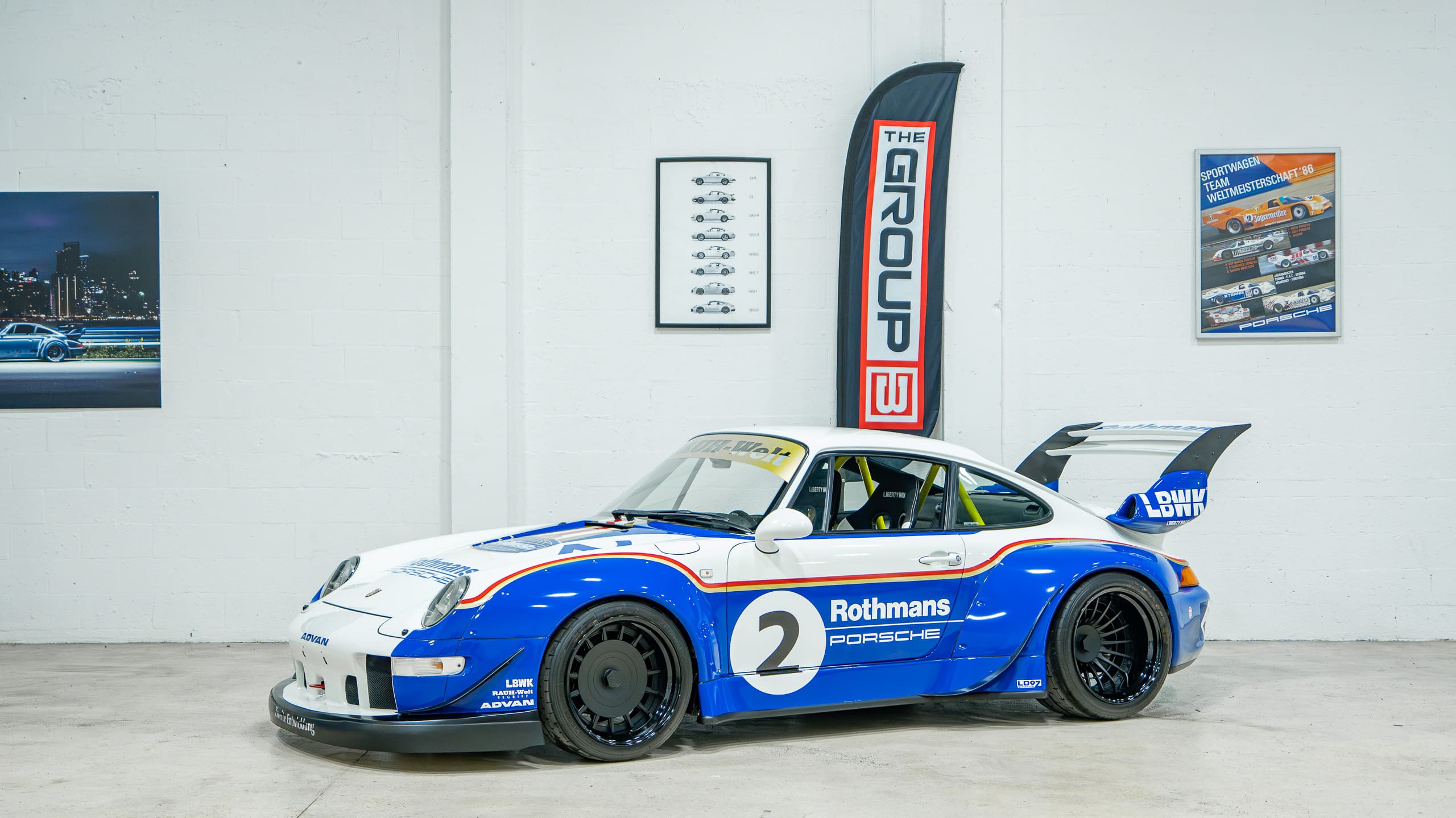 1995 Porsche 911 – 993 Carrera – Sunroof Delete – Only 16k Miles -1 of 2 RWB x Liberty Walk Collabs full