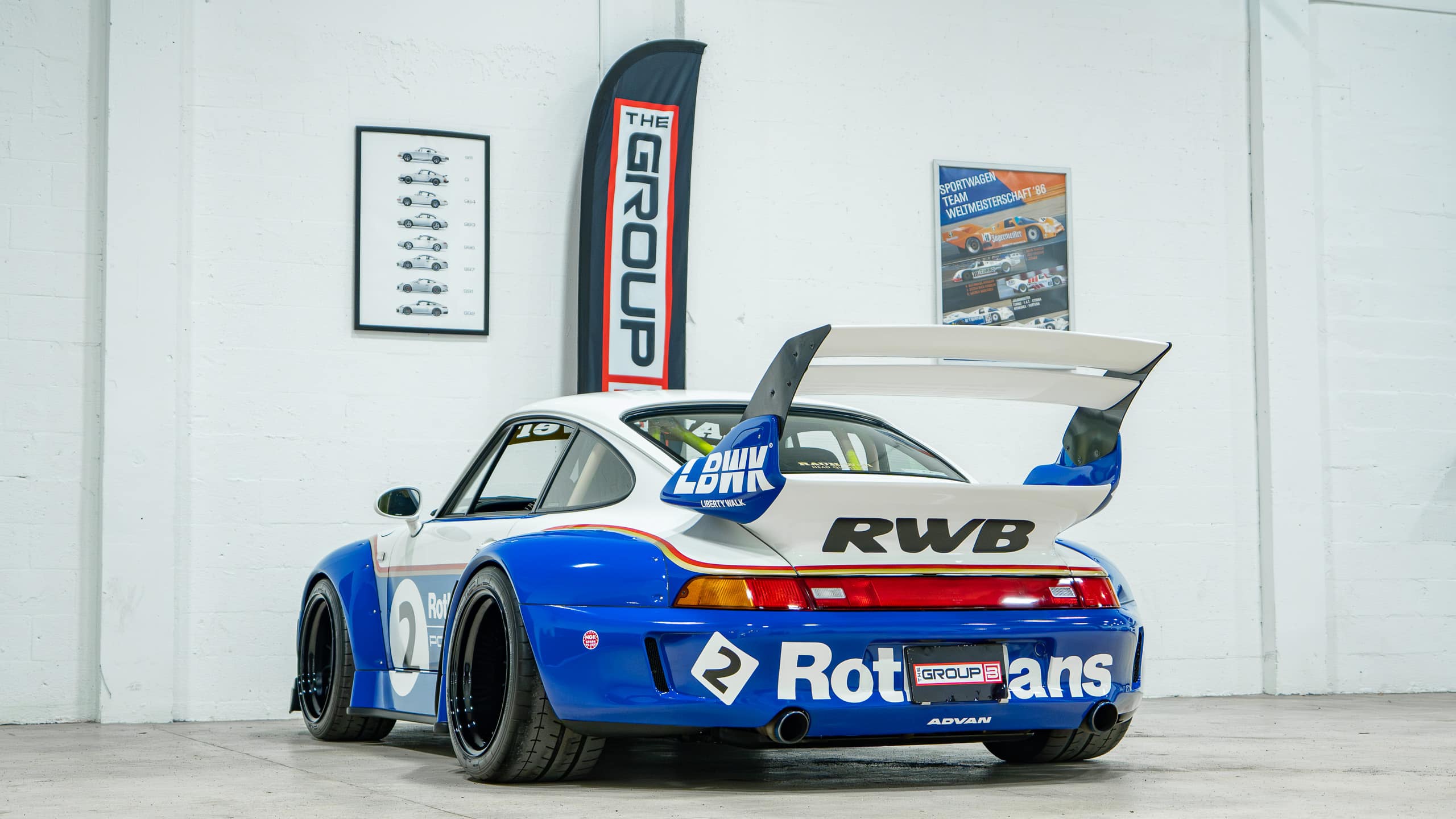 1995 Porsche 911 – 993 Carrera – Sunroof Delete – Only 16k Miles -1 of 2 RWB x Liberty Walk Collabs full