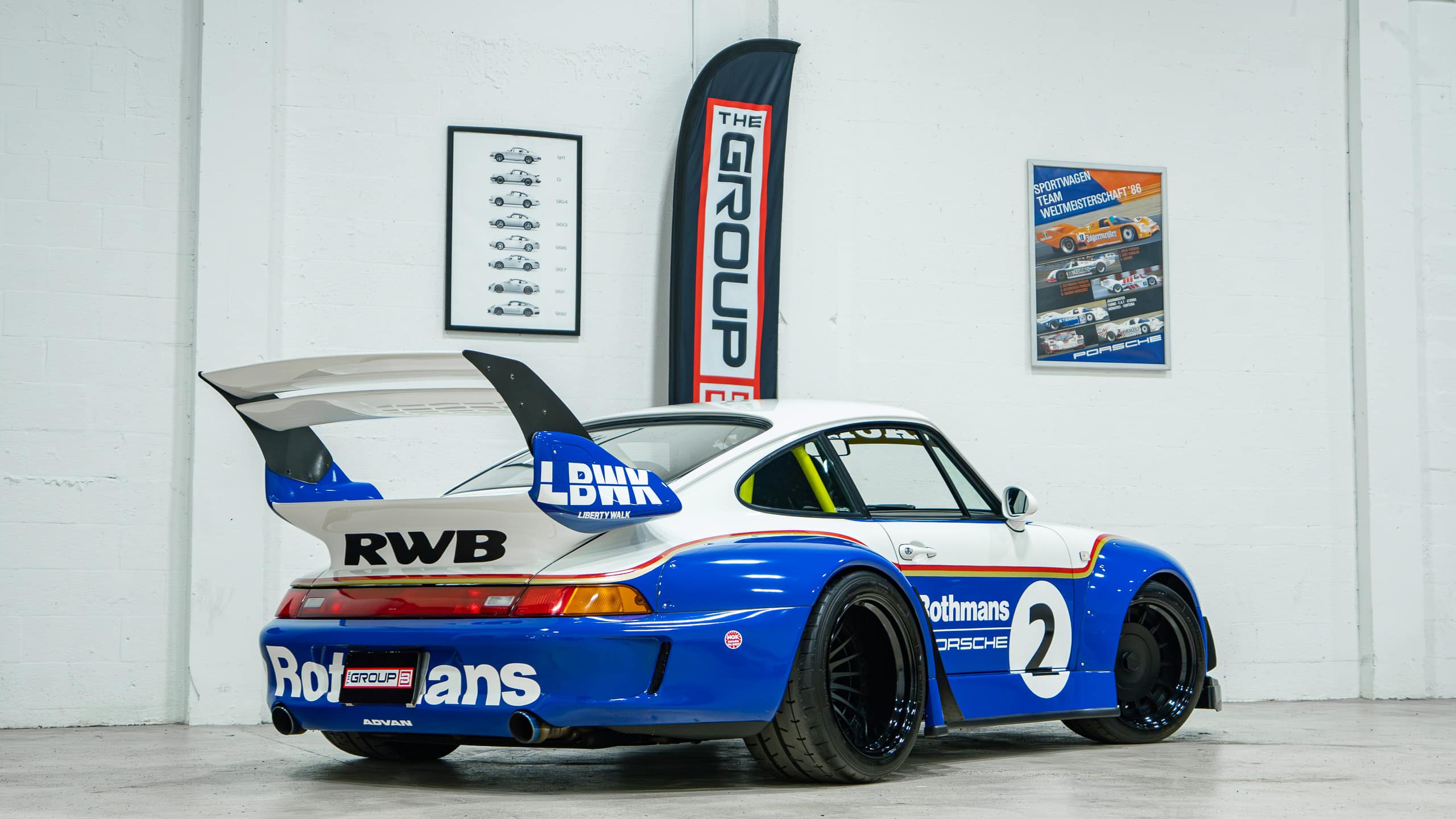 1995 Porsche 911 – 993 Carrera – Sunroof Delete – Only 16k Miles -1 of 2 RWB x Liberty Walk Collabs full