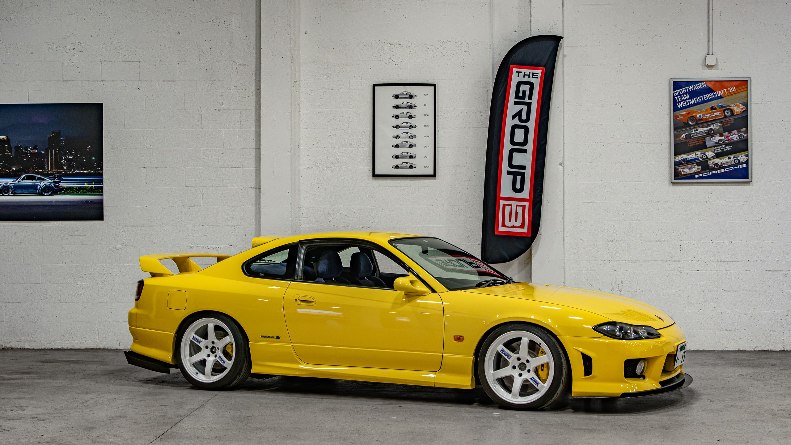 1999 Nissan Silvia S15 Spec R Build – Lightning Yellow – Only 24k Miles – 6 Speed Manual – OEM SPEC R Aero full