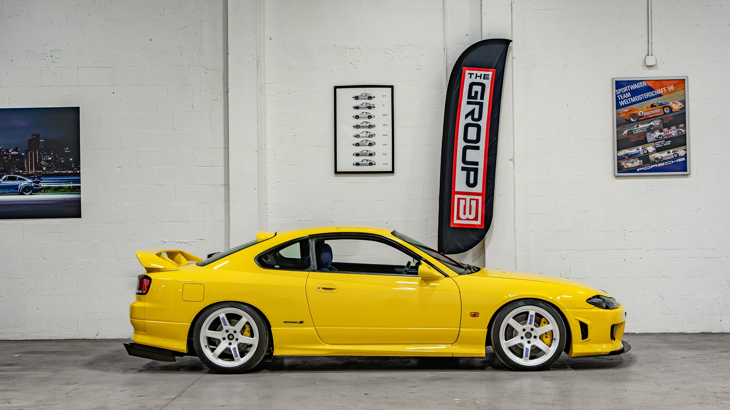 1999 Nissan Silvia S15 Spec R Build – Lightning Yellow – Only 24k Miles – 6 Speed Manual – OEM SPEC R Aero full