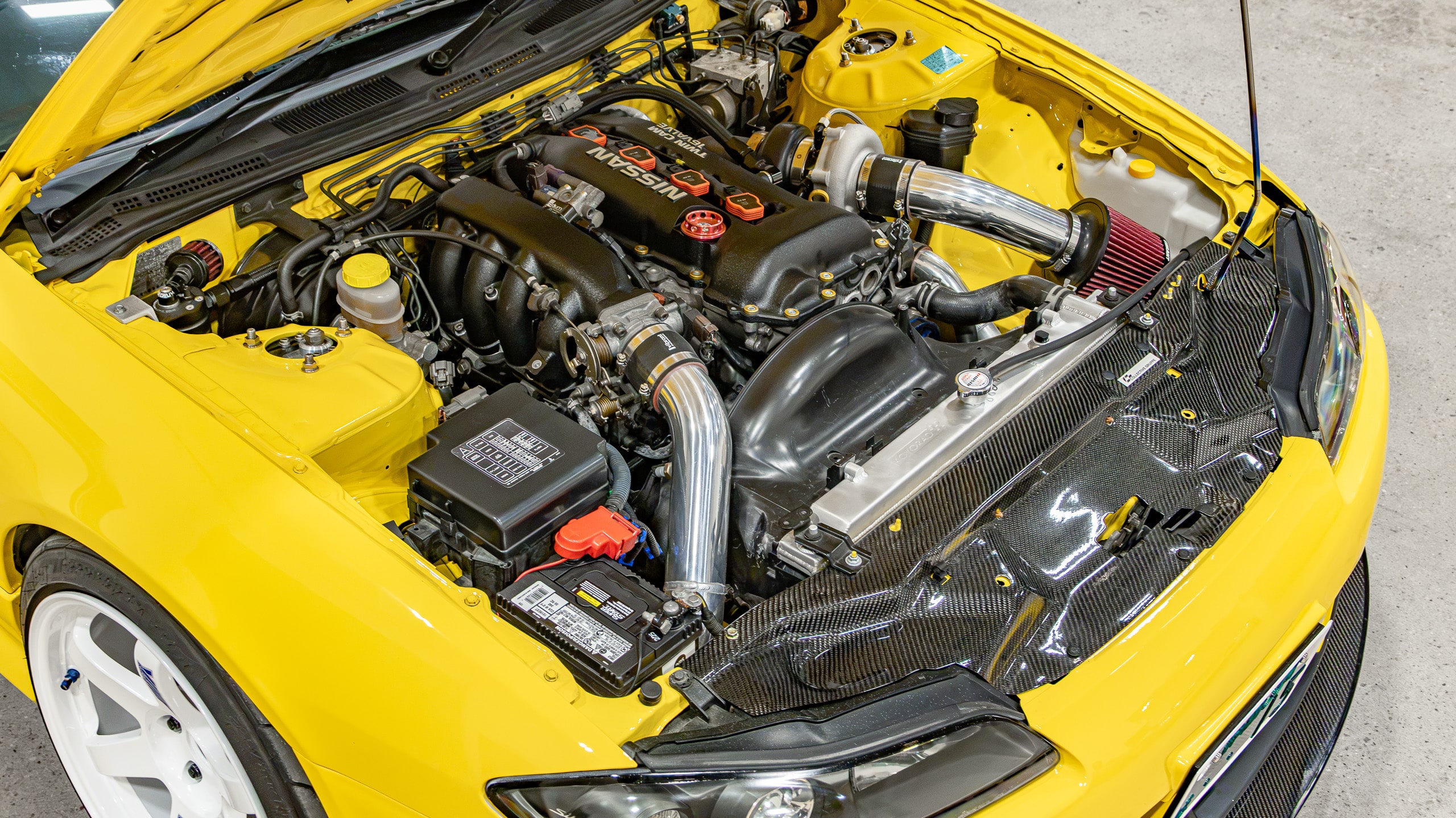 1999 Nissan Silvia S15 Spec R Build – Lightning Yellow – Only 24k Miles – 6 Speed Manual – OEM SPEC R Aero full