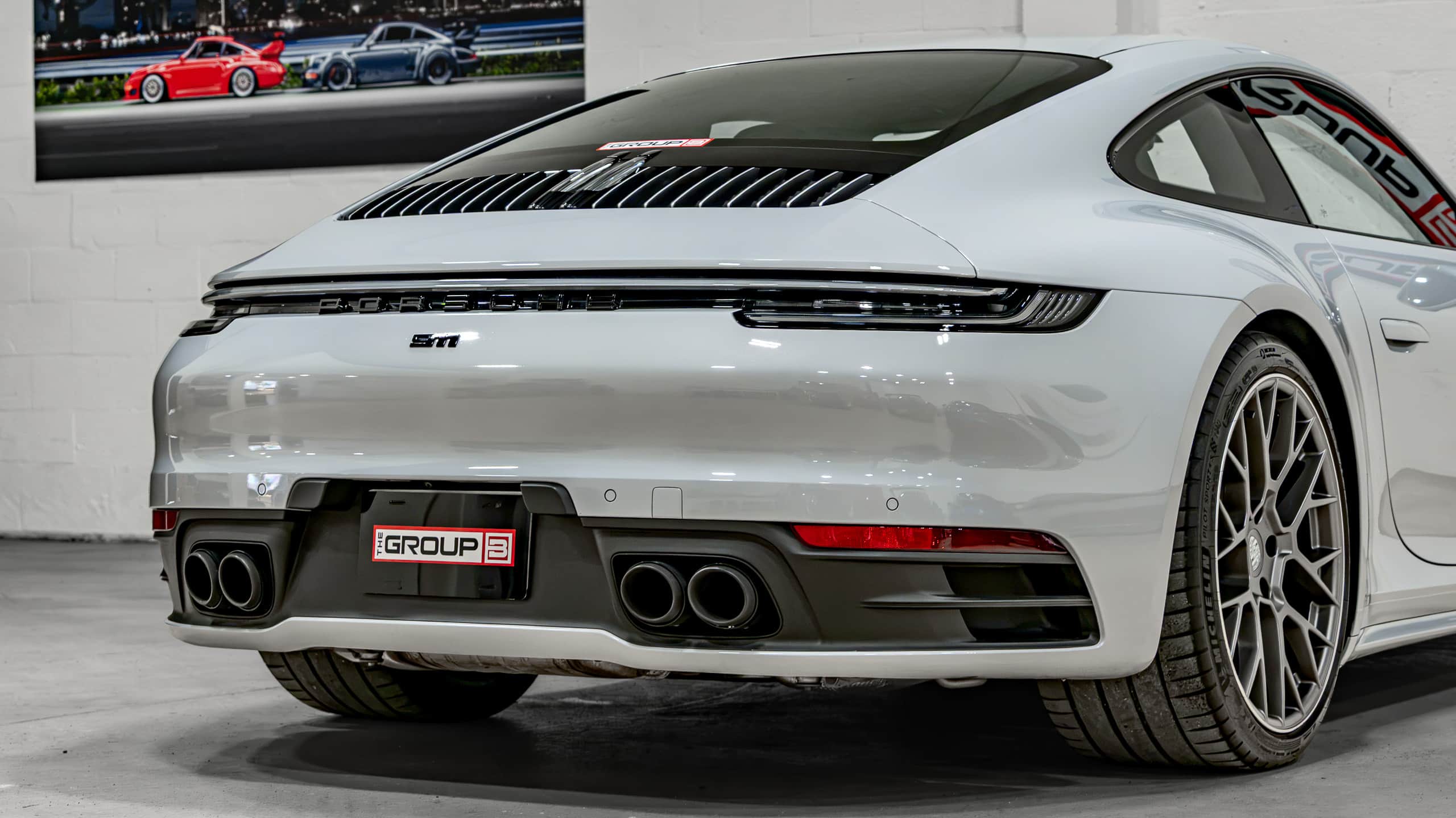 2024 Porsche 911 CARRERA 4 1 Owner – Ice Grey Metallic – Only 8k Miles – Sport Design Wheels – Premium PKG full